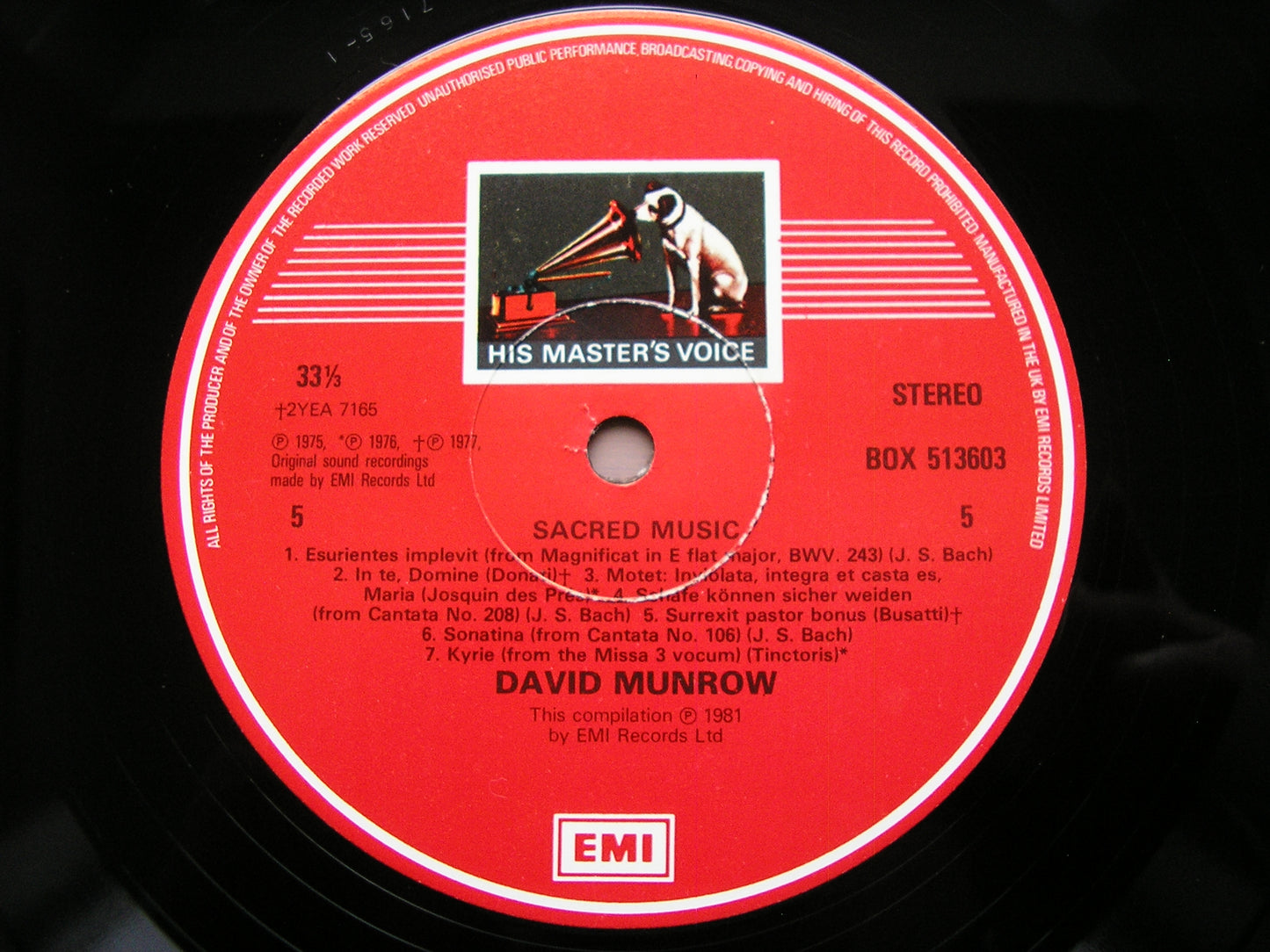 THE ART OF DAVID MUNROW: A conspectus of his career across 5 years of recordings with EMI       3 LP      SLS 5136