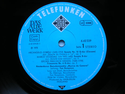 CORELLI / UCCELLINI / HANDEL / DORNEL / HACQUART: SONATAS     AMSTERDAMER BAROCKENSEMBLE / KOOPMAN     6.42229