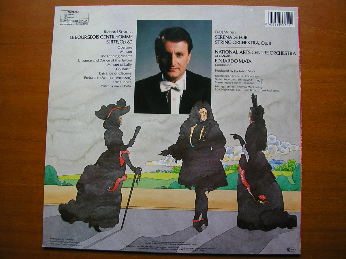 STRAUSS: LE BOURGEOIS GENTILHOMME / WIREN: SERENADE CANADA NAC ORCHESTRA / MATA RL 85362