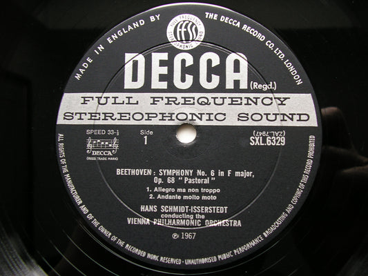SXL 6329 BEETHOVEN: SYMPHONY No.6 'Pastoral' SCHMIDT-ISSERSTEDT / VIENNA PHILHARMONIC ED2