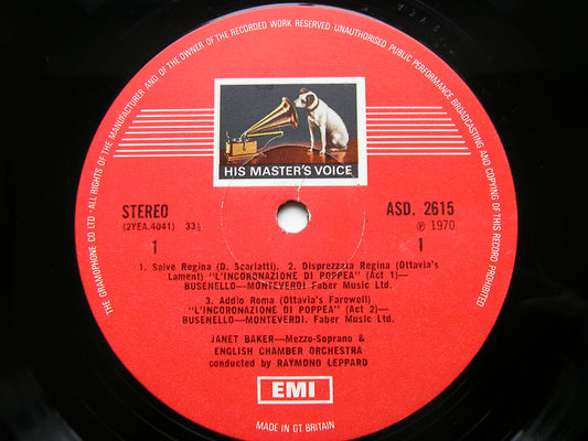 MONTEVERDI / DOMENICO & ALESSANDRO SCARLATTI: VOCAL WORKS BAKER / ENGLISH CHAMBER ORCHESTRA / LEPPARD ASD 2615