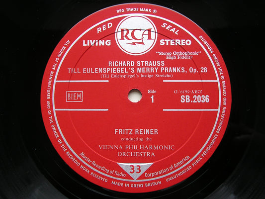STRAUSS: TILL EULENSPIEGEL / TOD UND VERKLARUNG REINER / CHICAGO SYMPHONY SB 2036