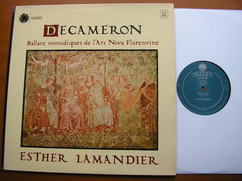 DECAMERON: Florentine Songs of the 14th Century     ESTHER LAMANDIER       AS 56
