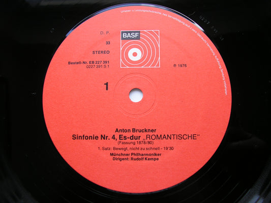BRUCKNER: SYMPHONY No. 4 'Romantic'         KEMPE / MUNICH PHILHARMONIC      EB 227 391