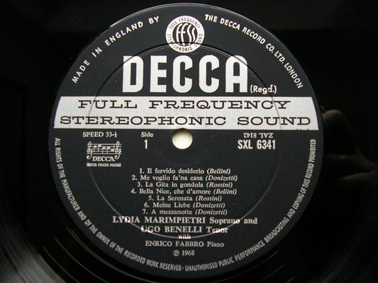 SXL 6341 ROSSINI / BELLINI / DONIZETTI: SONGS MARIMPIETRI / BENELLI / FABBRO ED2