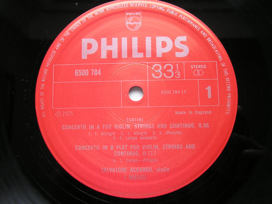 TARTINI: THREE VIOLIN CONCERTOS ACCARDO / I MUSICI 6500 784