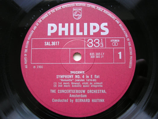 BRUCKNER: SYMPHONY No. 4 'Romantic'       HAITINK / CONCERTGEBOUW ORCHESTRA     SAL 3617