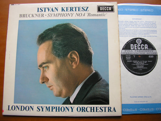 BRUCKNER: SYMPHONY No. 4 'Romantic'      KERTESZ / LONDON SYMPHONY     SXL 6227