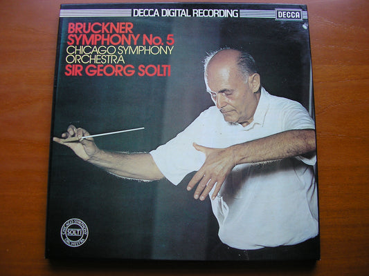 BRUCKNER: SYMPHONY No. 5       SOLTI / CHICAGO SYMPHONY    2LP     D221D 2