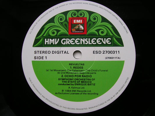 MUSIC OF MEXICO Volume 2   HALFFTER / GALINDO / REVUELTAS     BATIZ / MEXICAN STATE ORCHESTRA    ESD 2700311