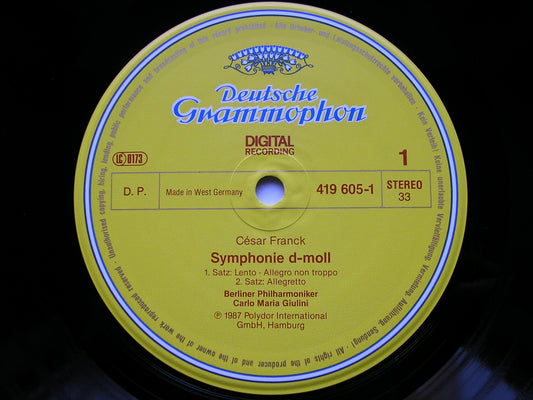 FRANCK: SYMPHONY / PSYCHE ET EROS GIULINI / BERLIN PHILHARMONIC 419 605