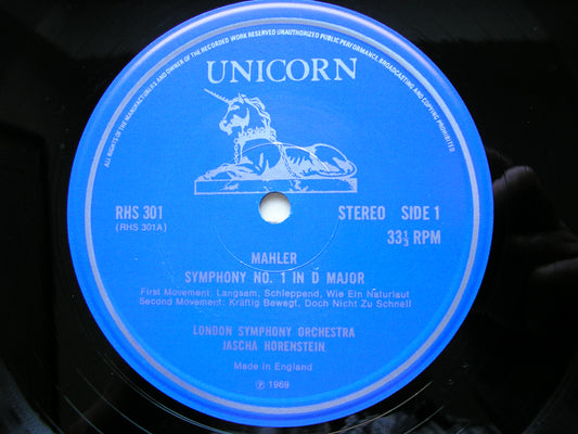 MAHLER: SYMPHONY No. 1 HORENSTEIN / LONDON SYMPHONY RHS 301