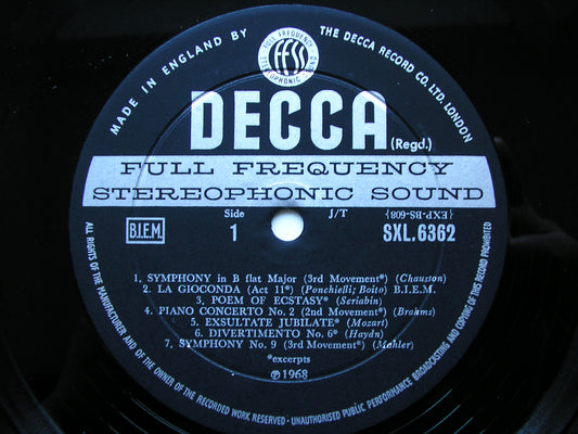 SXL 6362 DECCA STEREO SAMPLER 1968 ED2