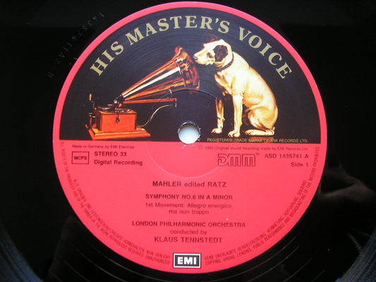 MAHLER: SYMPHONY No. 6 KLAUS TENNSTEDT / LONDON PHILHARMONIC SLS 1435743