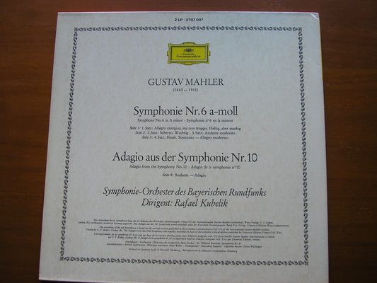MAHLER: SYMPHONY No. 6 / Adagio from SYMPHONY No. 10 RAFAEL KUBELIK / BAVARIAN RADIO SYMPHONY 2707 037