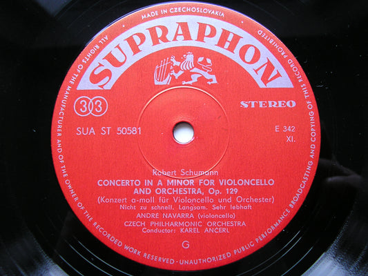 SCHUMANN: CELLO CONCERTO / BLOCH: SCHELOMO NAVARRA / CZECH PHILHARMONIC / ANCERL SUA ST 50581