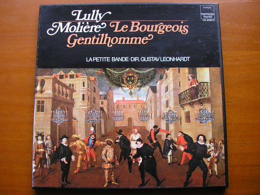 LULLY / MOLIERE: LE BOURGEOIS GENTILHOMME     LA PETITE BAND / GUSTAV LEONHARDT    2LP    HM 20320-21