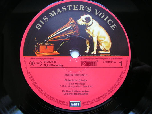 BRUCKNER: SYMPHONY No. 6      MUTI / BERLIN PHILHARMONIC ORCHESTRA    7 49408