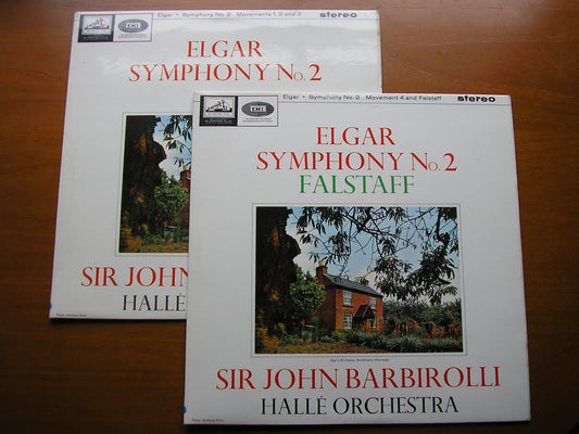 ELGAR: SYMPHONY No. 2 / FALSTAFF     BARBIROLLI / HALLE ORCHESTRA    2LP     ASD 610 / 611