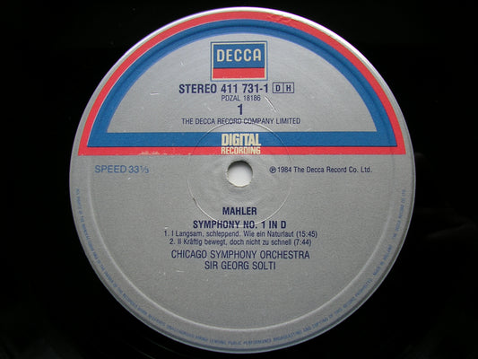 MAHLER: SYMPHONY No. 1 SOLTI / CHICAGO SYMPHONY 411 731