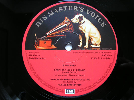 BRUCKNER: SYMPHONY No. 8     TENNSTEDT / LONDON PHILHARMONIC    2LP     SLS 5290