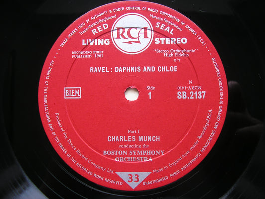 RAVEL: DAPHNIS & CHLOE  complete ballet   MUNCH / BOSTON SYMPHONY  SB 2137