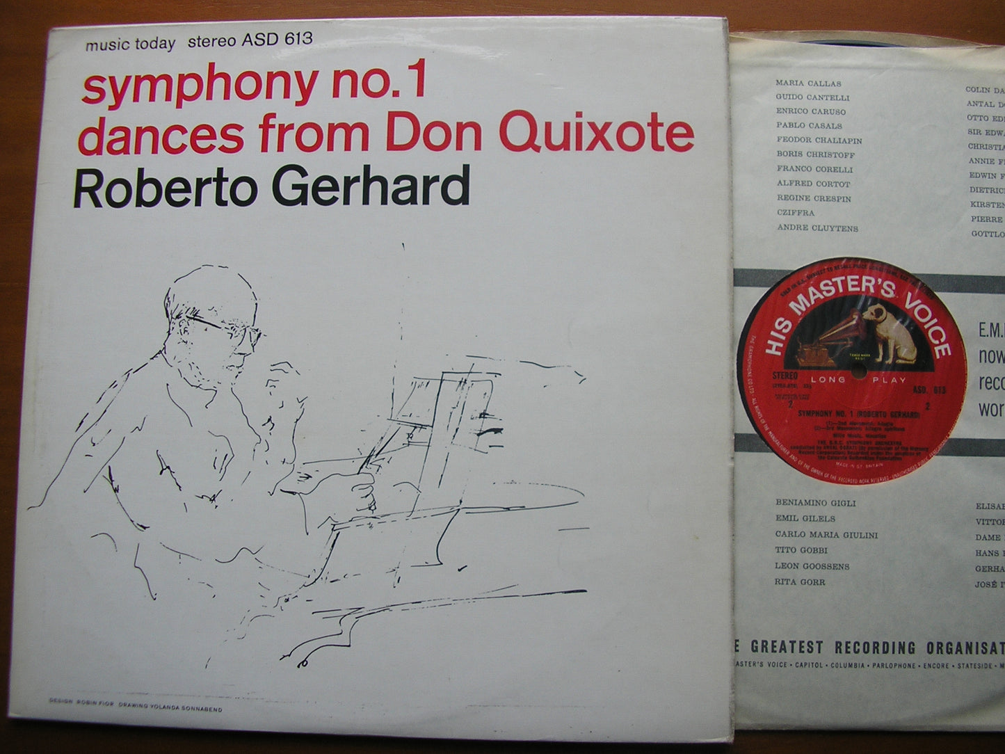 GERHARD: SYMPHONY No.1 / DANCES from DON QUIXOTE    DORATI / BBC SYMPHONY   ASD 613