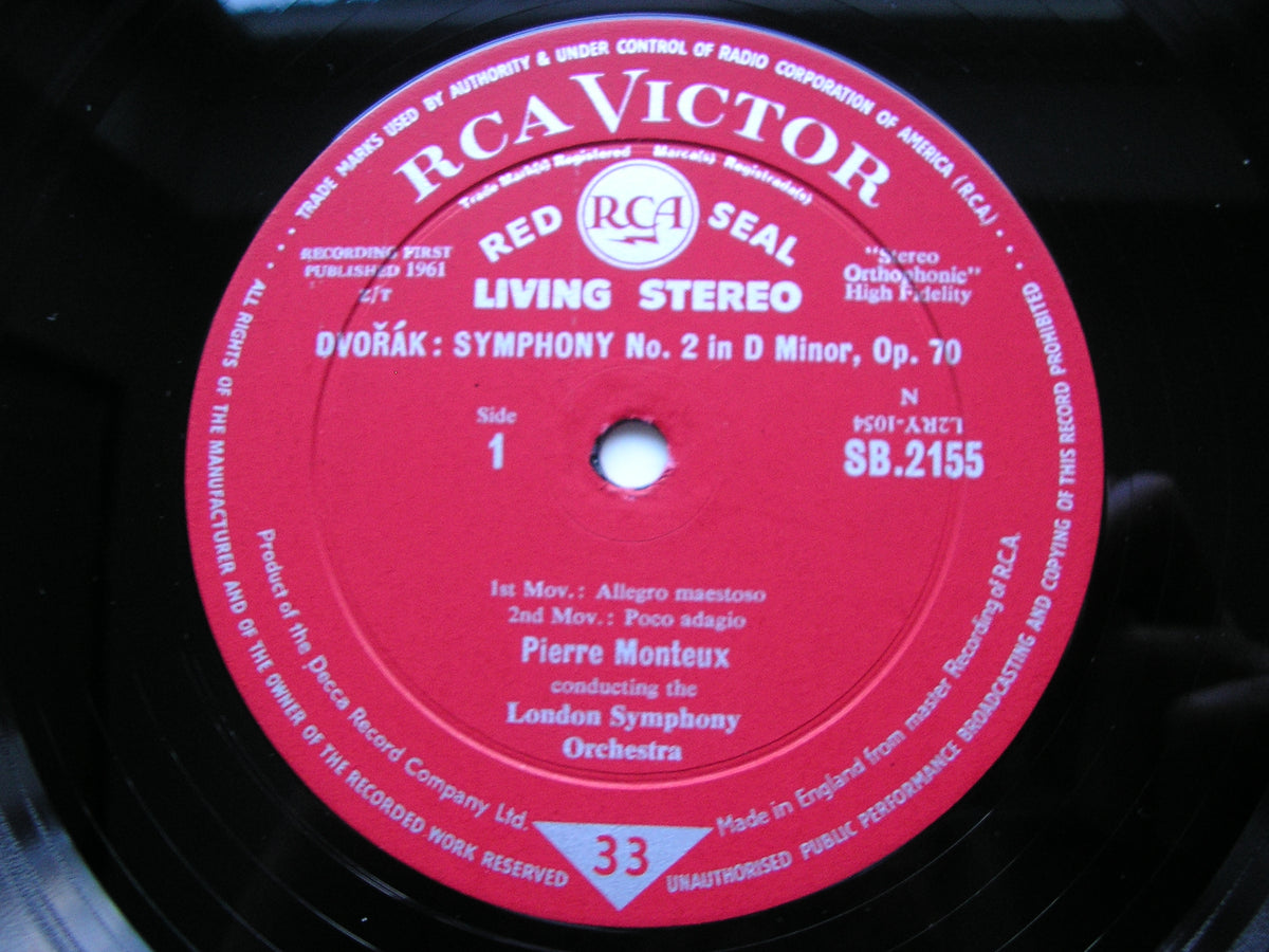 DVORAK: SYMPHONY No. 7 MONTEUX / LONDON SYMPHONY SB 2155