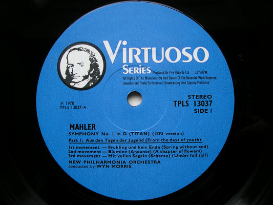 MAHLER: SYMPHONY No. 1 MORRIS / NEW PHILHARMONIA TPLS 13037