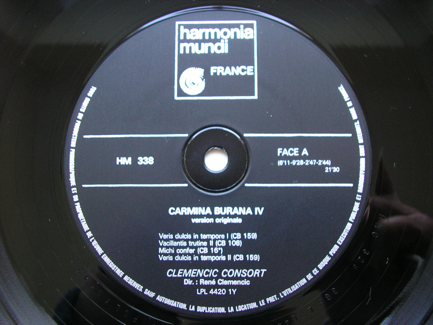 CARMINA BURANA: A COLLECTION OF VOCAL & INSTRUMENTAL PIECES FROM THE 13th CENTURY MANUSCRIPT           CLEMENCIC CONSORT      HM 335 - 339