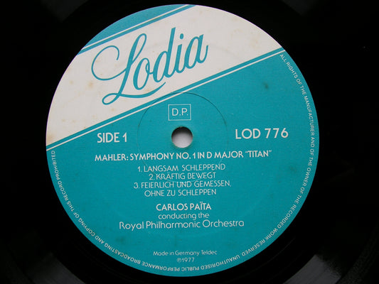 MAHLER: SYMPHONY No. 1 PAITA / ROYAL PHILHARMONIC LOD 776