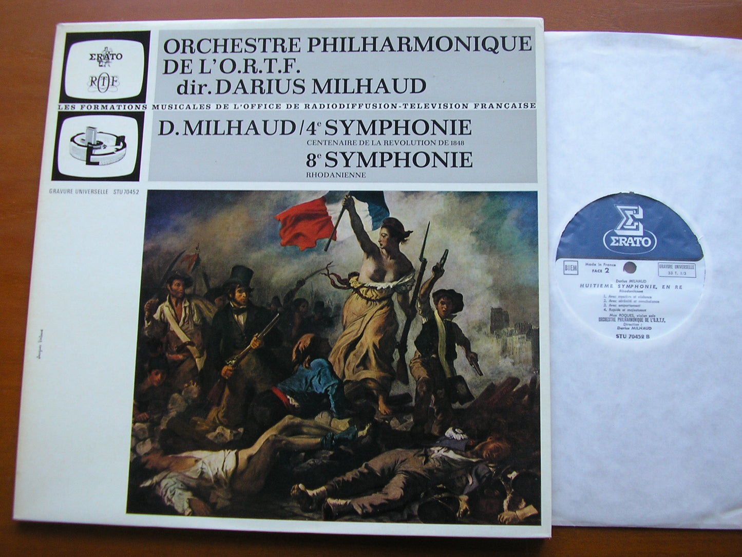 MILHAUD: SYMPHONIES Nos. 4 & 8     FRENCH RADIO ORCHESTRA / MILHAUD      STU 70452