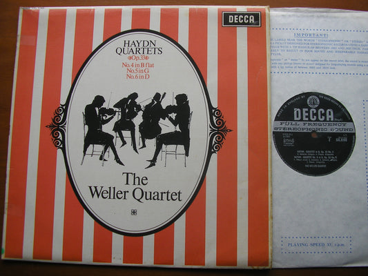 HAYDN: STRING QUARTETS Nos. 4 / 5 / 6 Op.33      THE WELLER QUARTET SXL 6183