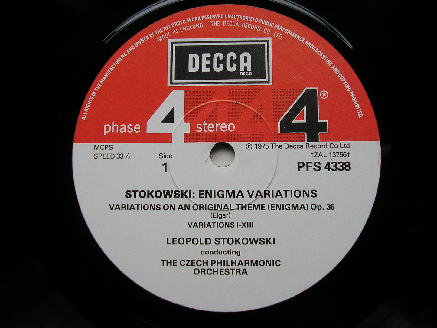ELGAR: ENIGMA VARIATIONS / SERENADE FOR STRINGS / ELEGY     STOKOWSKI / CZECH PHILHARMONIC       PFS 4338