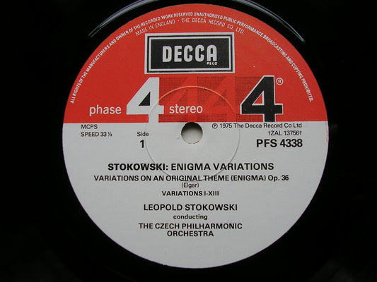 ELGAR: ENIGMA VARIATIONS / SERENADE FOR STRINGS / ELEGY     STOKOWSKI / CZECH PHILHARMONIC       PFS 4338