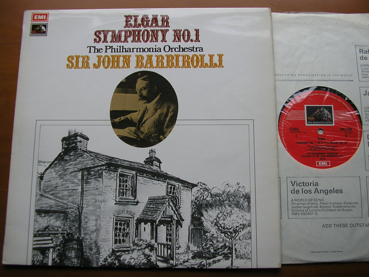 ELGAR: SYMPHONY No. 1      BARBIROLLI / PHILHARMONIA ORCHESTRA     ASD 2748
