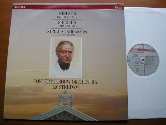 NIELSEN: SYMPHONY No. 5 / SIBELIUS: SYMPHONY No. 5      KONDRASHIN / CONCERTGEBOUW AMSTERDAM   412 069