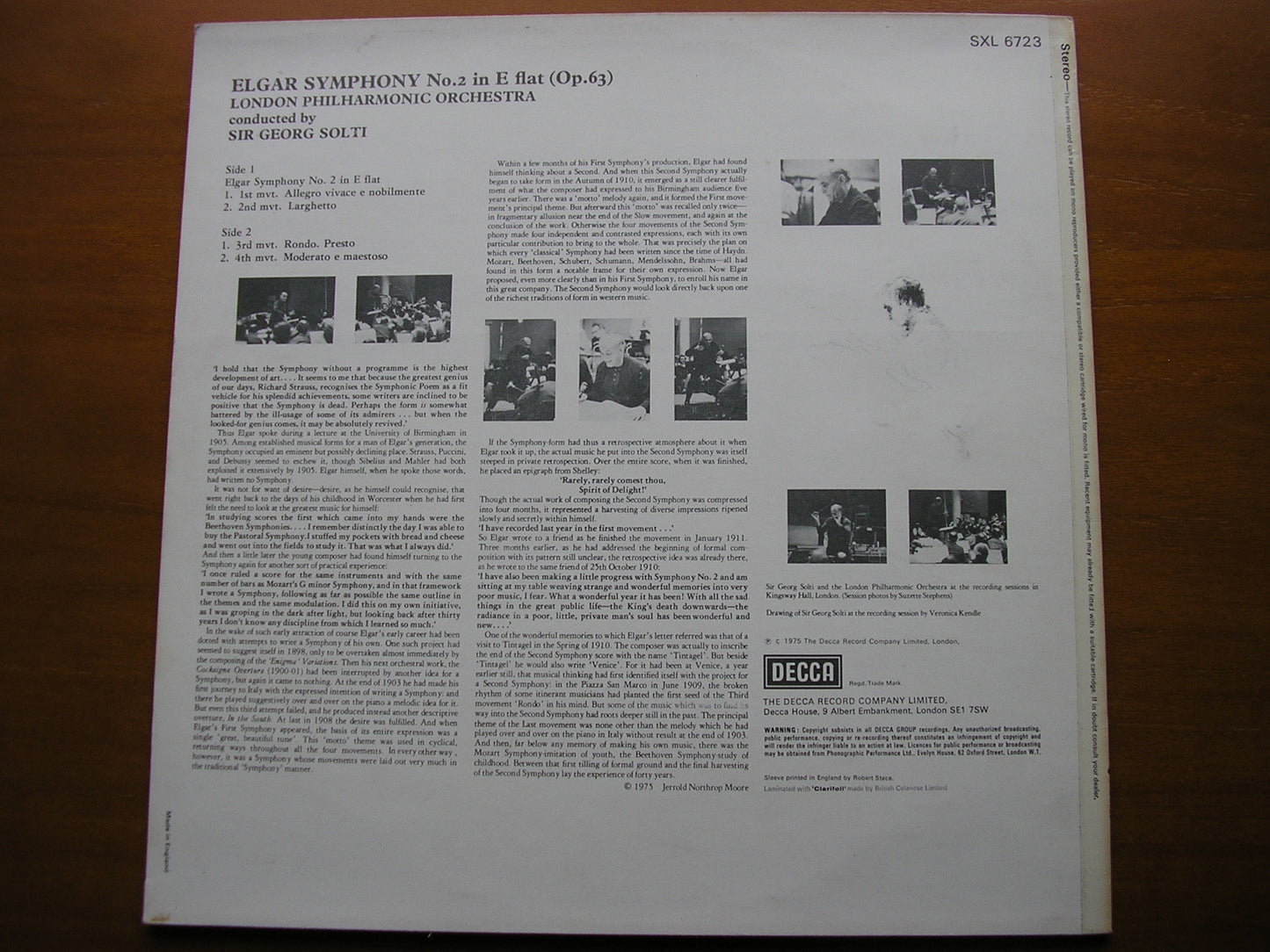 ELGAR: SYMPHONY No. 2     SOLTI / LONDON PHILHARMONIC     SXL 6723