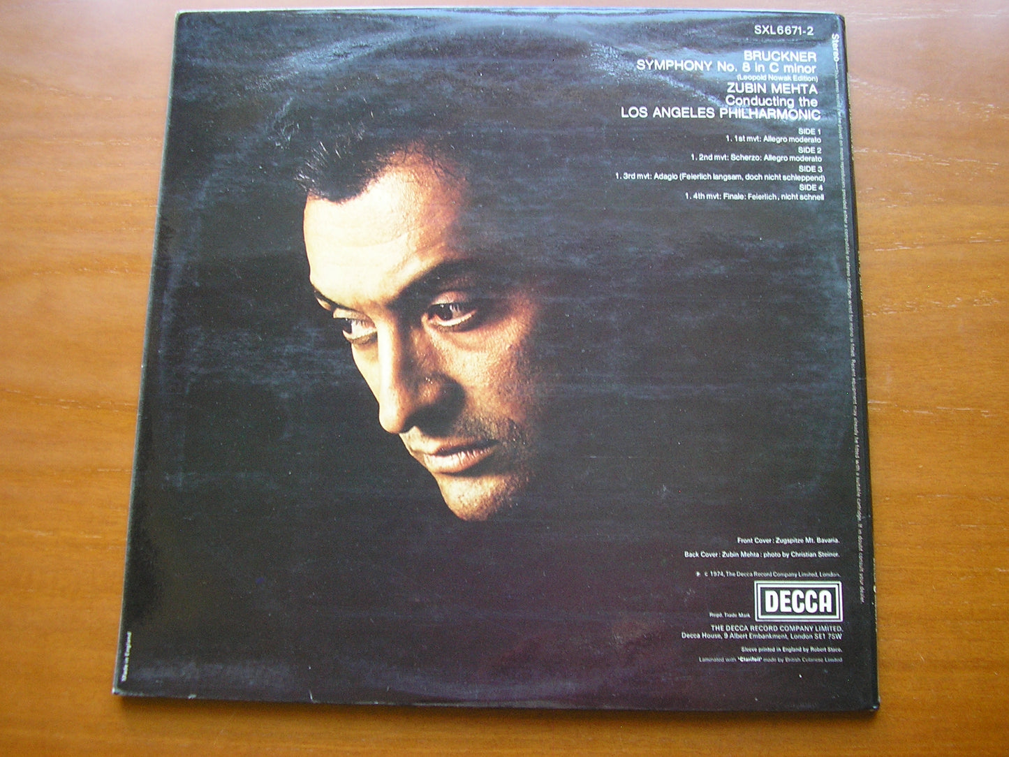 BRUCKNER: SYMPHONY No. 8          MAAZEL / LOS ANGELES PHILHARMONIC     2LP       SXL 6671 / 2