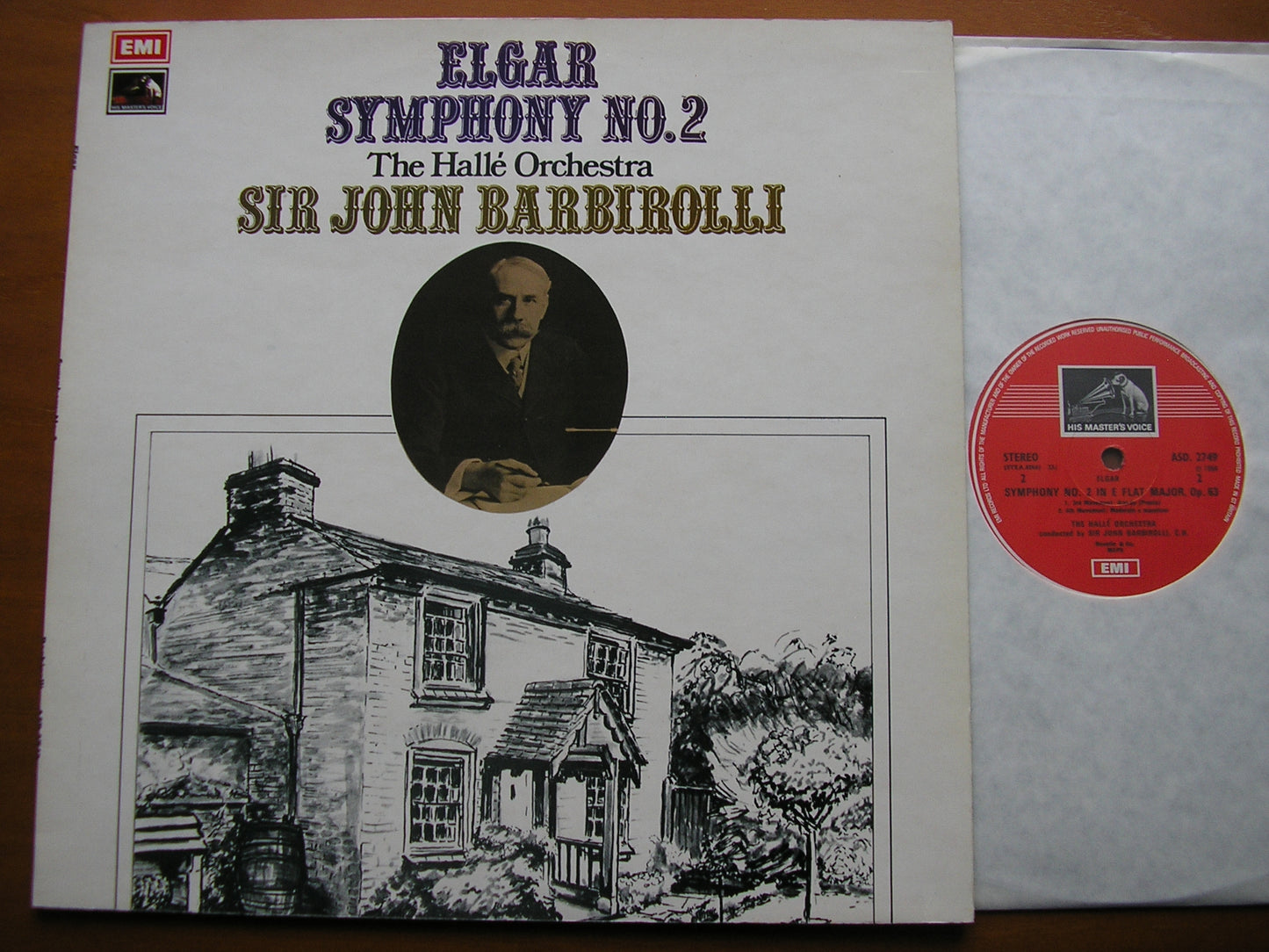 ELGAR: SYMPHONY No. 2      BARBIROLLI / HALLE ORCHESTRA      ASD 2749