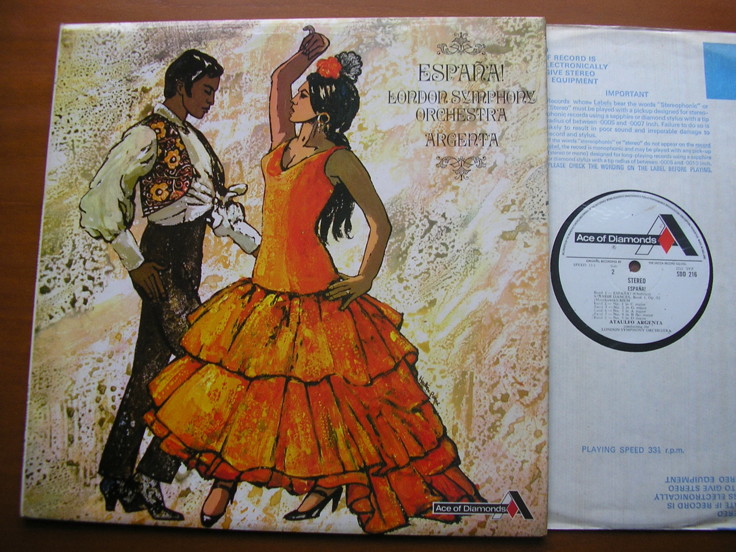 ESPANA! CHABRIER / RIMSKY-KORSAKOV /GRANADOS / MOSKOWSKI ARGENTA / LONDON SYMPHONY SDD 216