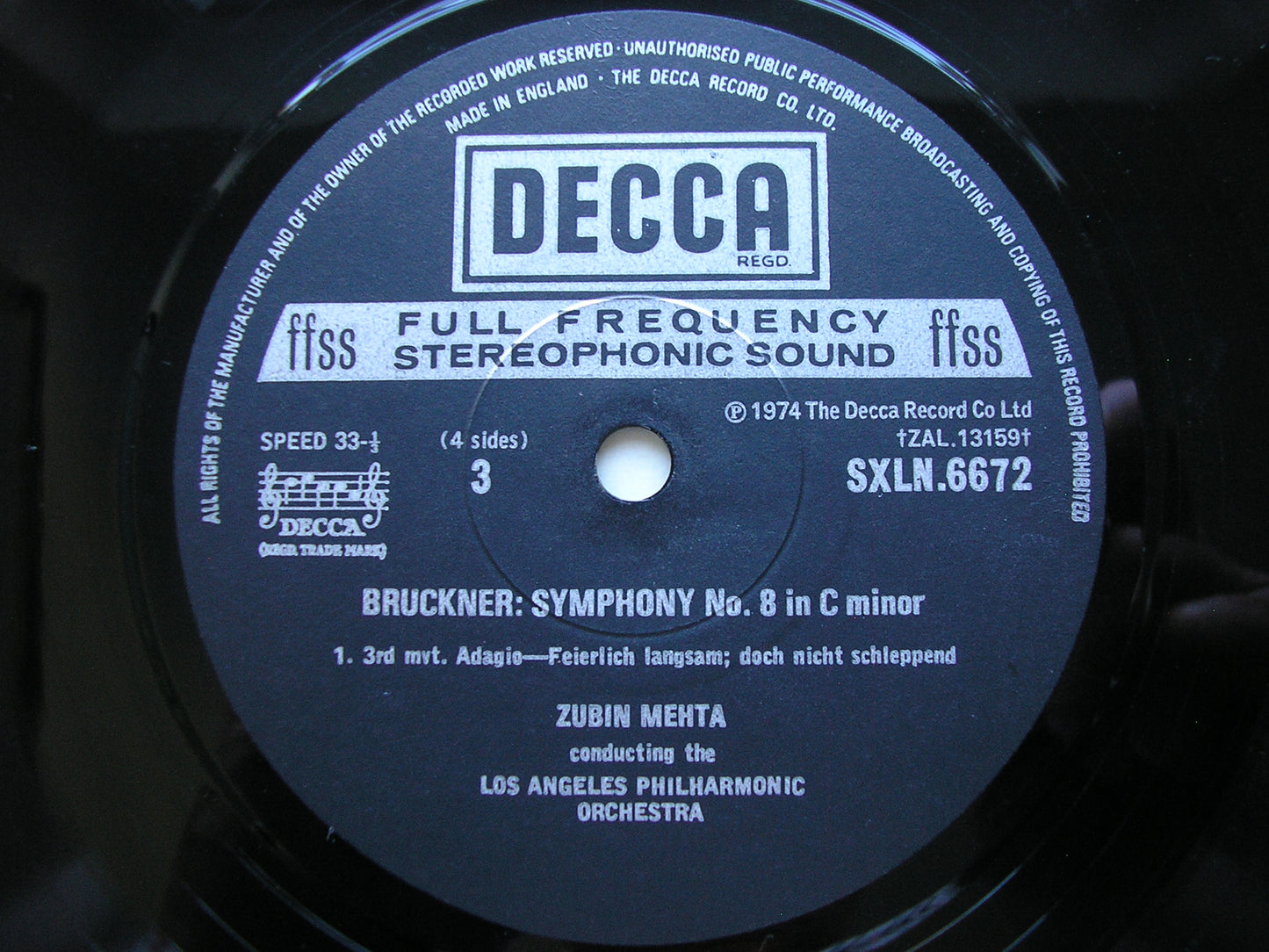 BRUCKNER: SYMPHONY No. 8          MAAZEL / LOS ANGELES PHILHARMONIC     2LP       SXL 6671 / 2