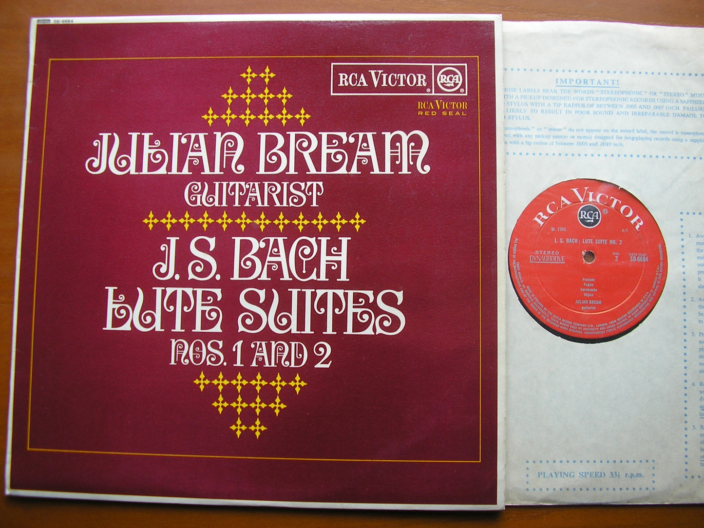BACH: LUTE SUITES Nos. 1 & 2 JULIAN BREAM SB 6684