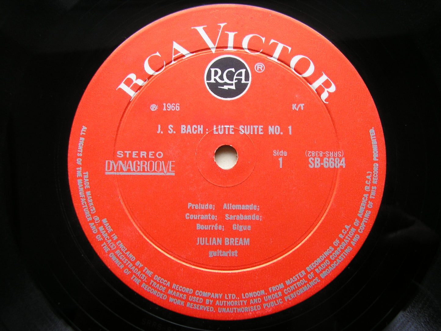 BACH: LUTE SUITES Nos. 1 & 2 JULIAN BREAM SB 6684