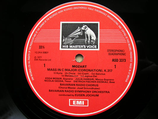 MOZART: CORONATION MASS / VESPERAE SOLENNES SOLOISTS / BAVARIAN RADIO SYMPHONY / JOCHUM ASD 3373