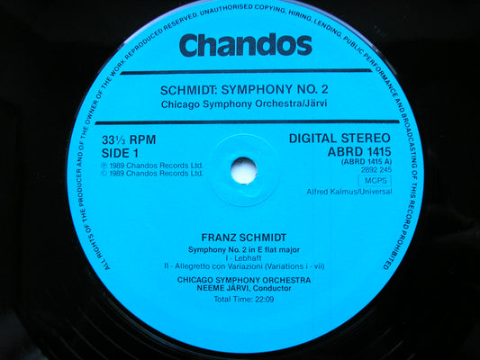 SCHMIDT: SYMPHONY No. 2      JARVI / CHICAGO SYMPHONY     ABRD 1415