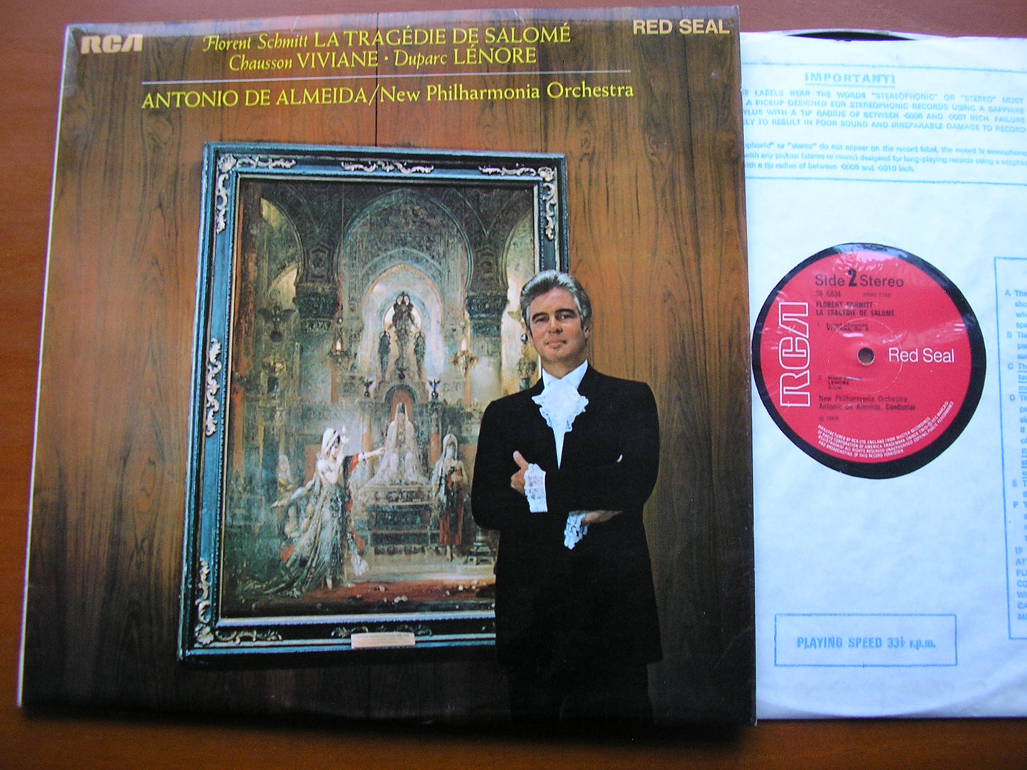 FLORENT SCHMITT / CHAUSSON / DUPARC: ORCHESTRAL WORKS     DE ALMEIDA / NEW PHILHARMONIA     SB 6834