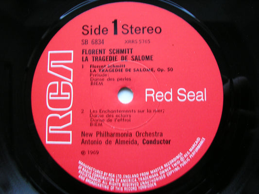 FLORENT SCHMITT / CHAUSSON / DUPARC: ORCHESTRAL WORKS     DE ALMEIDA / NEW PHILHARMONIA     SB 6834