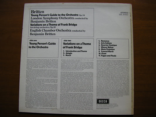 BRITTEN: YOUNG PERSON'S GUIDE / VARIATIONS ON A THEME OF FRANK BRIDGE LSO / ECO / BRITTEN