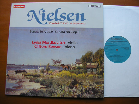 NIELSEN: SONATAS  FOR VIOLIN & PIANO in A Op. 9 & No. 2 Op. 35    LYDIA MORDKOVITCH / CLIFFORD BENSON    ABRD 1288
